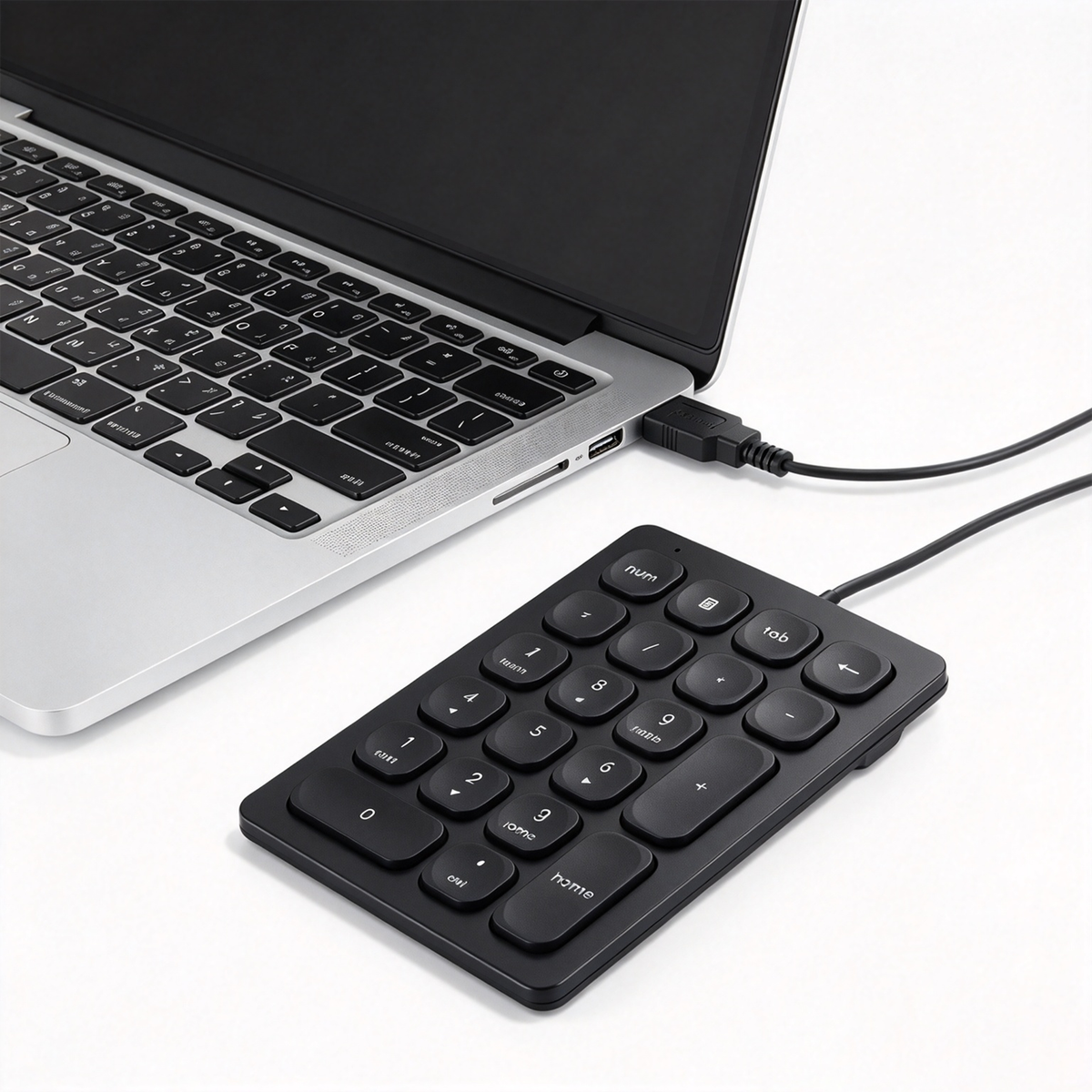 Przewodowa Klawiatura Numeryczna 21 Klawiszy Z Złączem USB-A